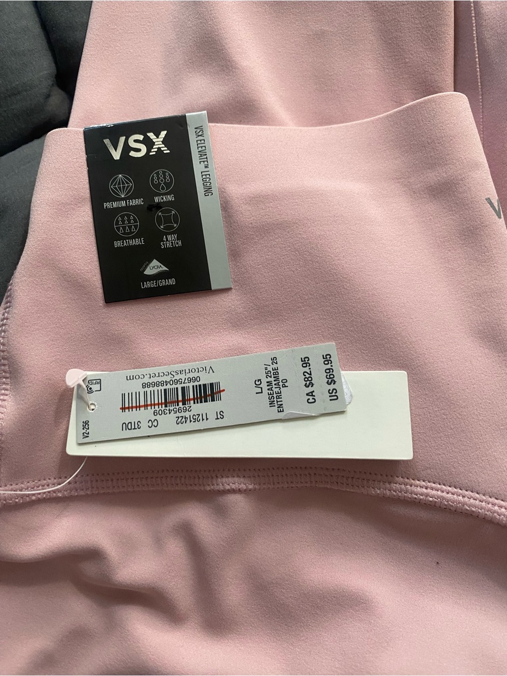 VSX Dusty Pink High-Waist Leggings